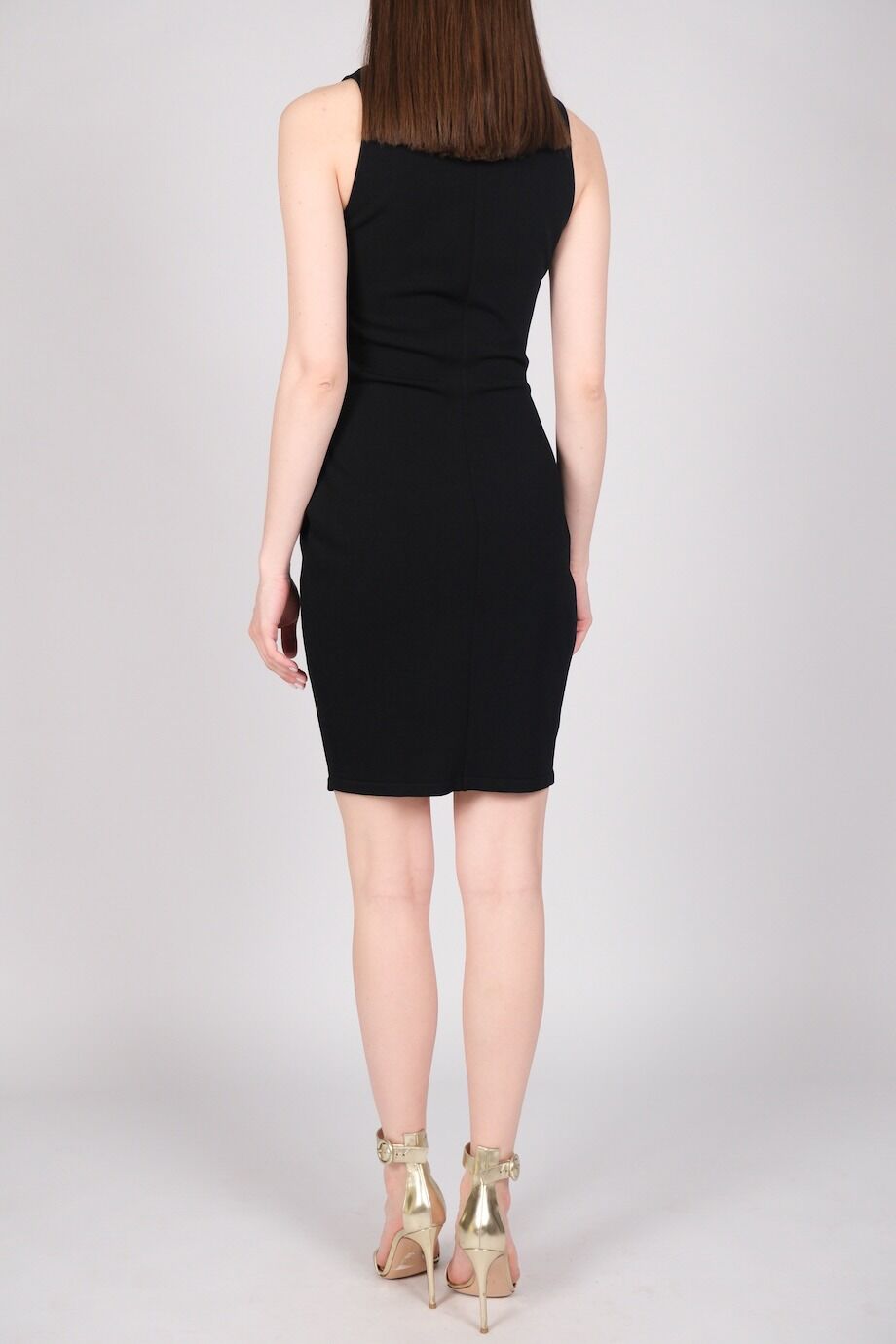 image 3 Трикотажное платье чёрного цвета без рукавов