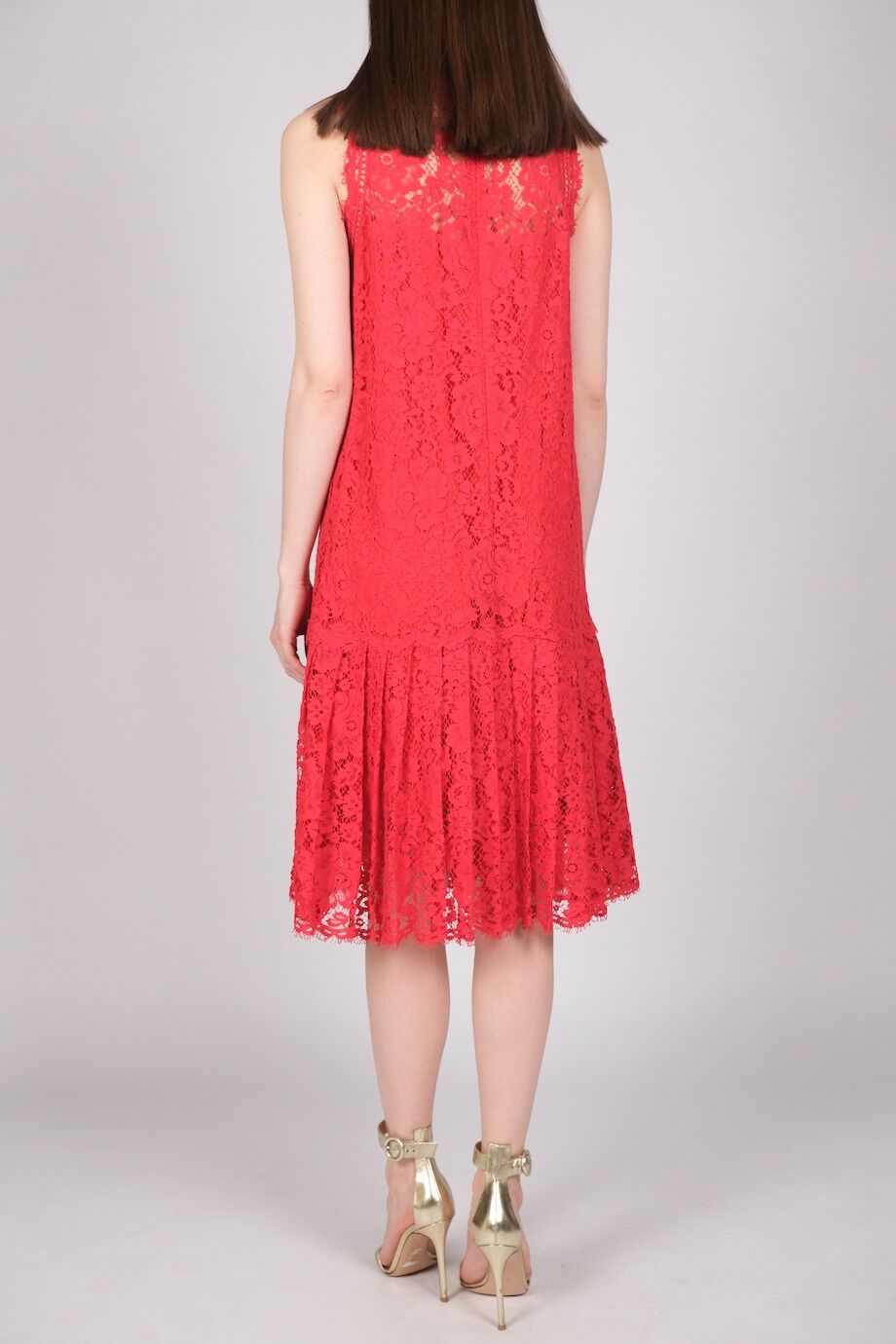 image 4 Кружевное платье красного цвета