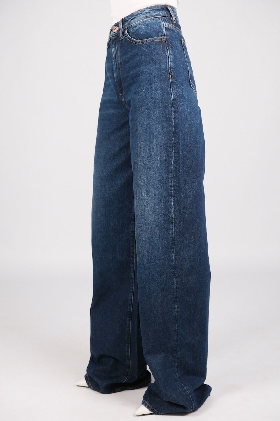 image 3 Джинсы Flip Jean темно-синего цвета широкого кроя