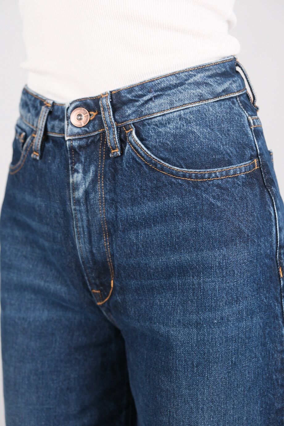 image 4 Джинсы Flip Jean темно-синего цвета широкого кроя