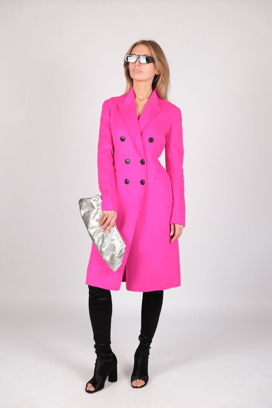 image 1 Пальто цвета фуксии