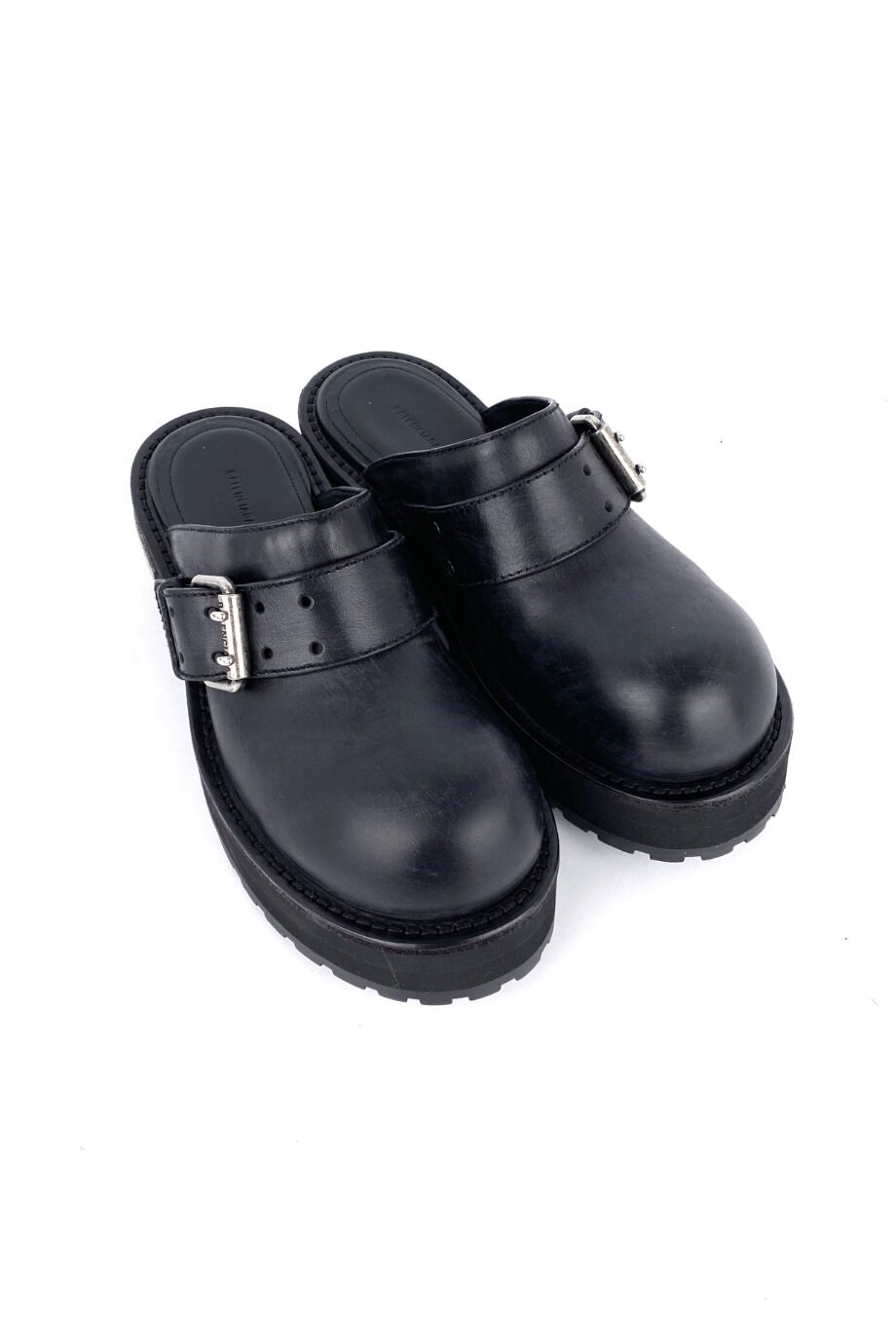 image 1 Клоги черного цвета с пряжкой