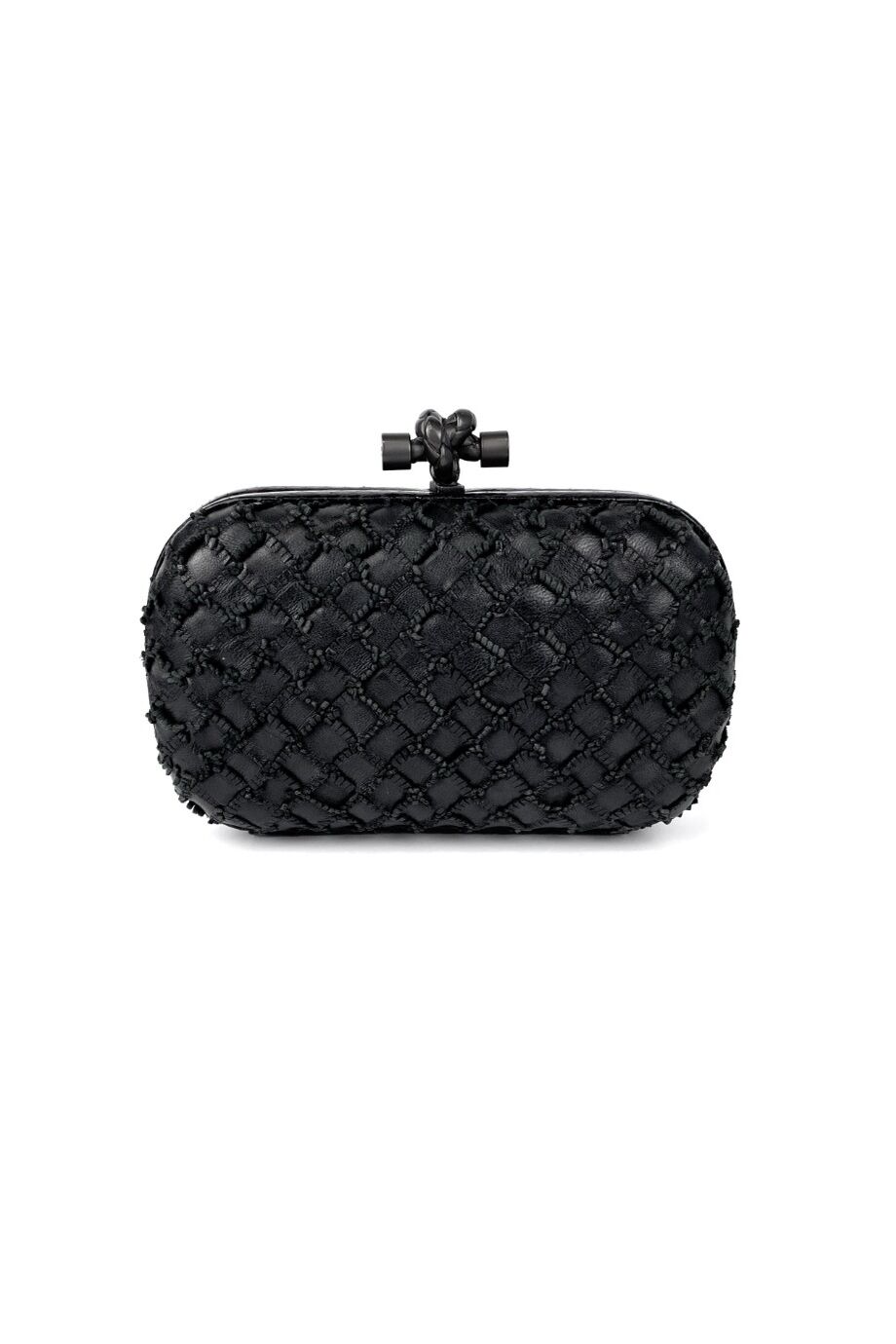 image 1 Клатч Knot черного цвета