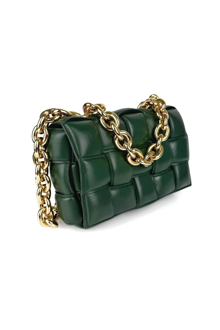 image 2 Сумка Chain Cassete зеленого цвета