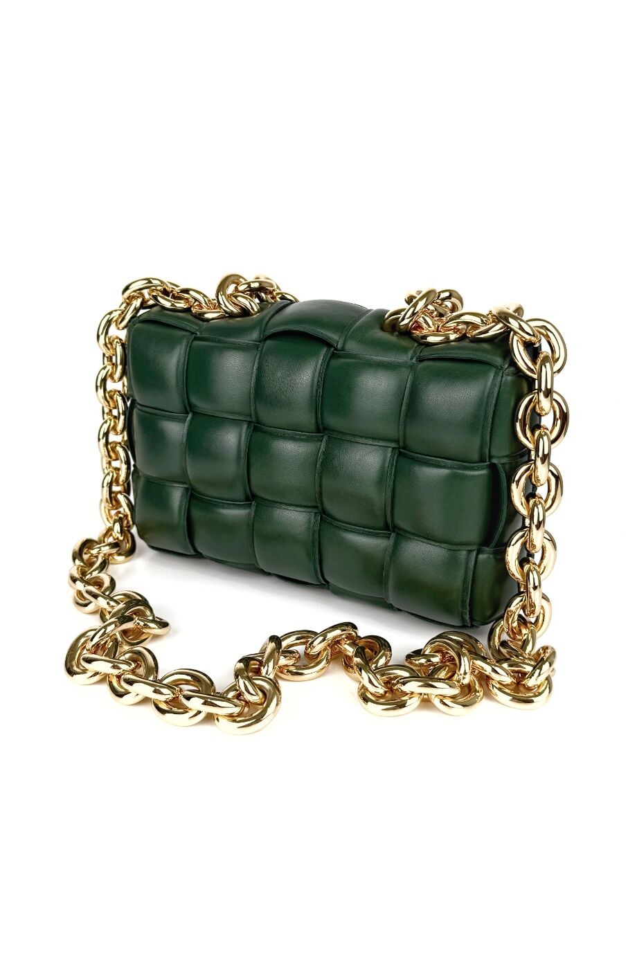 image 4 Сумка Chain Cassete зеленого цвета