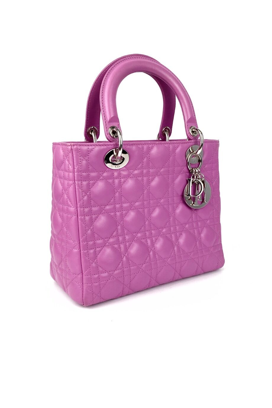 image 2 Сумка Lady Dior розового цвета
