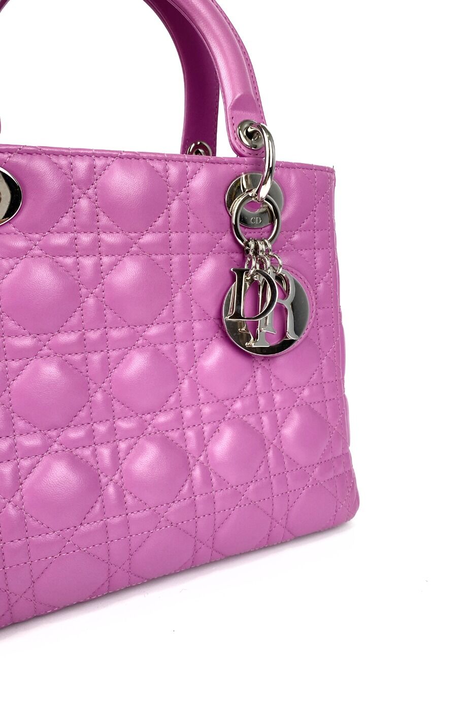 image 3 Сумка Lady Dior розового цвета