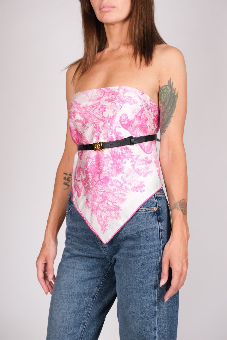image 2 Топ с принтом Toile de Jouy Sauvage и ремнем