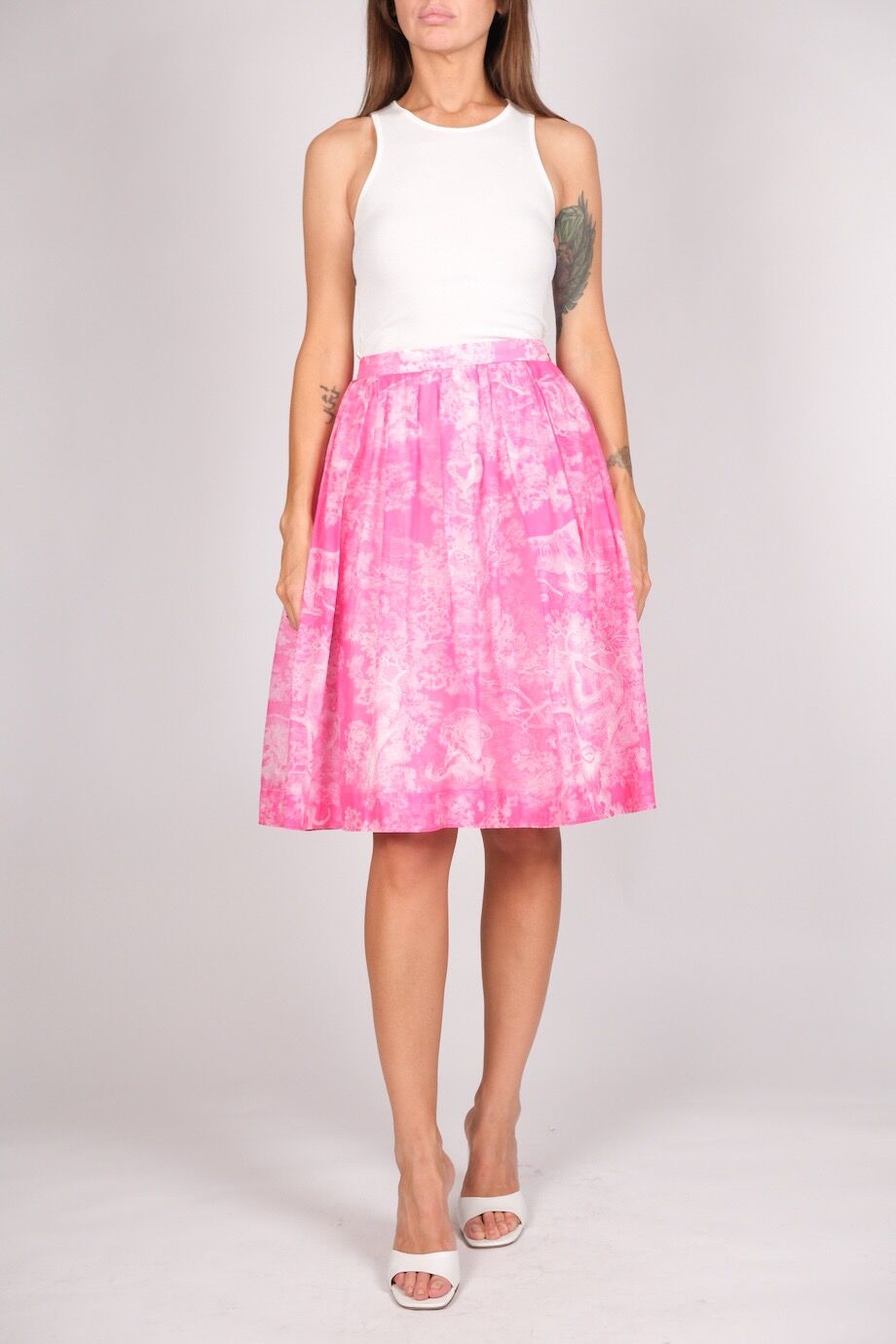 image 1 Юбка розового цвета с принтом Toile de Jouy Sauvage