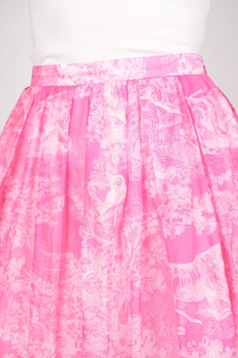 image 4 Юбка розового цвета с принтом Toile de Jouy Sauvage