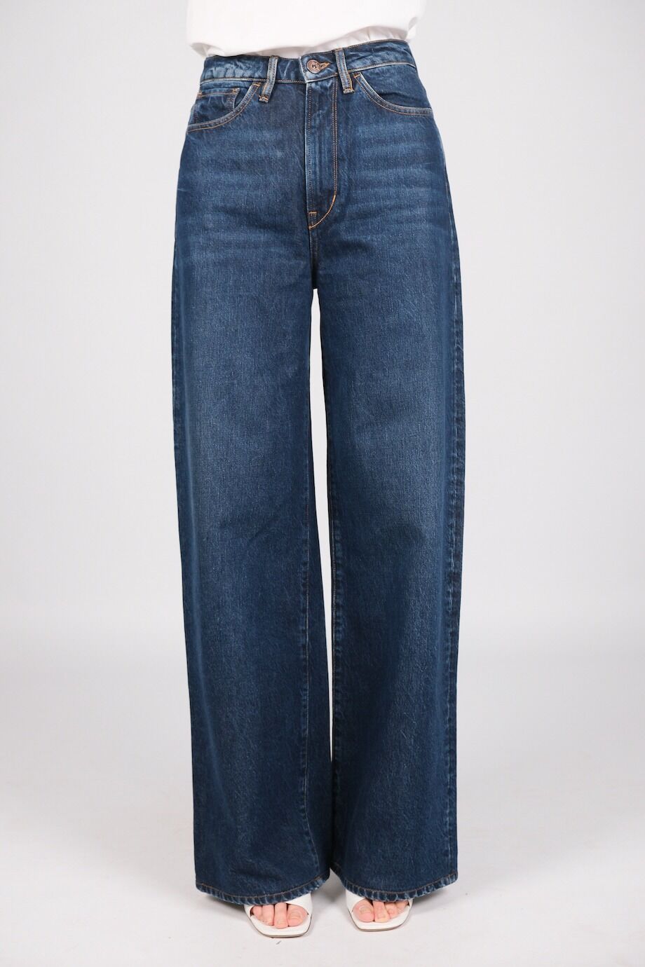 image 2 Джинсы Flip Jean темно-синего цвета широкого кроя