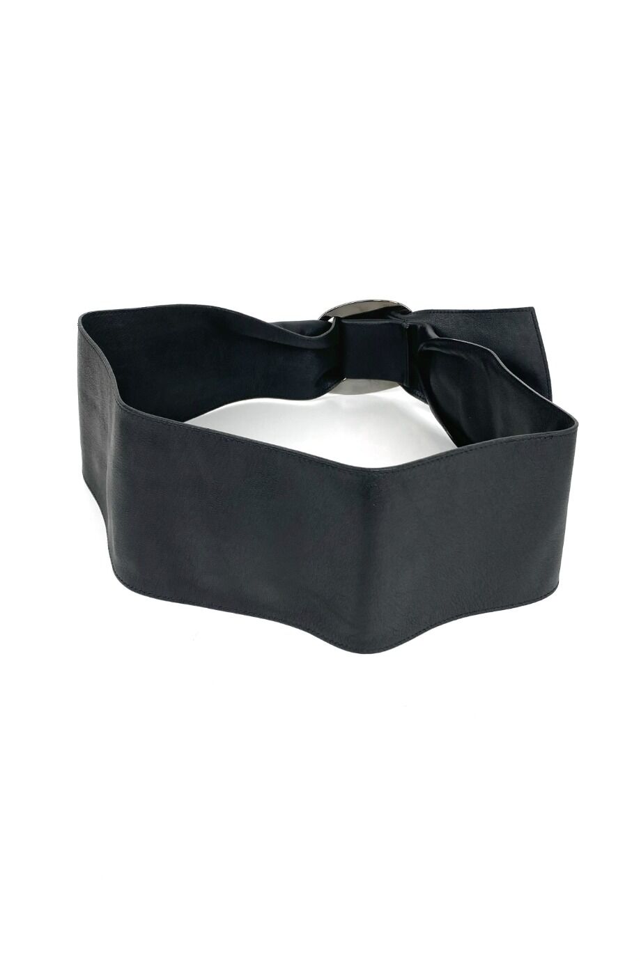 image 3 Широкий ремень черного цвета с серебряной пряжкой