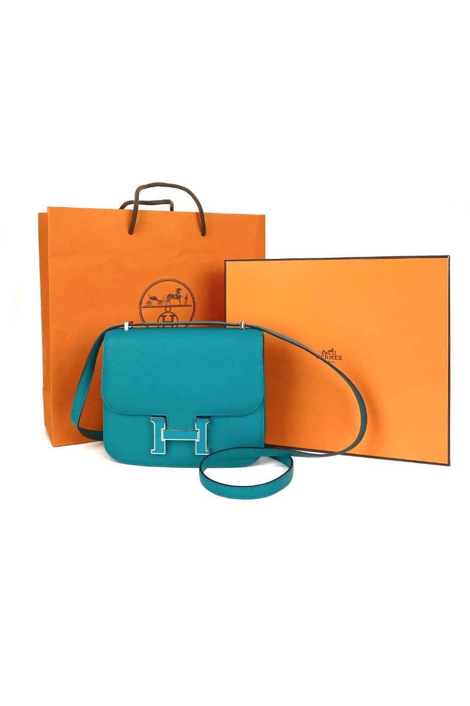 image 2 Сумка Constance mini 18 бирюзового цвета