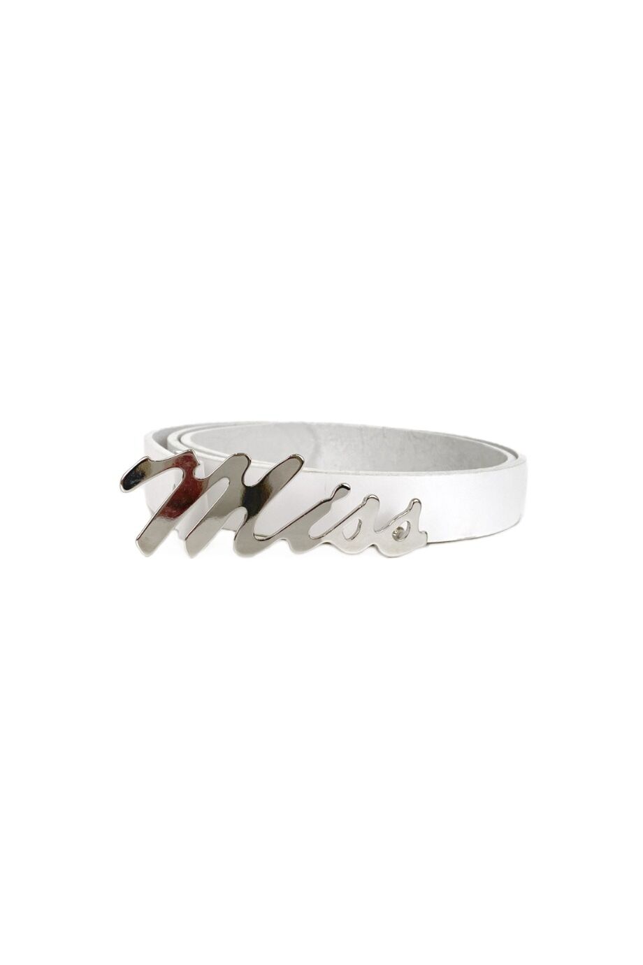 image 2 Ремень белого цвета с пряжкой Miss